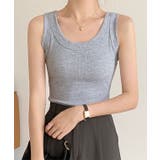 ソリッドカラー カップ付き リブ | レースレディース  | 詳細画像12 