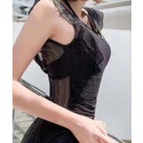 フェイクレイヤード シアー フリル袖 | レースレディース  | 詳細画像6 