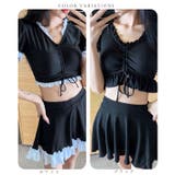 Vネック フリル タンキニ | レースレディース  | 詳細画像2 