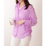 ドローストリング付き 長袖 シフォン | レースレディース | 詳細画像14