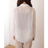 ドローストリング付き 長袖 シフォン | レースレディース | 詳細画像7