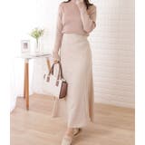 ビジューボタン付きリブニットフリルプルオーバー 女性 レディース | レースレディース  | 詳細画像9 