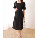 スクエアネック パフスリーブ Aライン | レースレディース  | 詳細画像6 