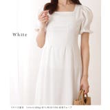 スクエアネック パフスリーブ Aライン | レースレディース  | 詳細画像9 