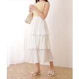 ウエストギャザー ティアード ロング | レースレディース  | 詳細画像14 