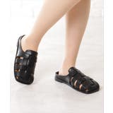 フェイクレザー メッシュ フラット | レースレディース  | 詳細画像7 