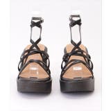 ソリッドカラー ナローストラップ プラットフォームソール | レースレディース  | 詳細画像15 