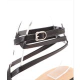 ソリッドカラー ナローストラップ プラットフォームソール | レースレディース  | 詳細画像19 