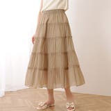 ティアード ギャザー ロング丈 | レースレディース  | 詳細画像1 