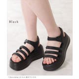 フェイクレザー 厚底 3ストラップ | レースレディース  | 詳細画像3 