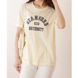 カレッジロゴ プリント オーバーサイズ 半袖 Tシャツ | レースレディース  | 詳細画像11 