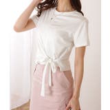 裾リボン クルーネック コンパクト 半袖 トップス | レースレディース | 詳細画像11