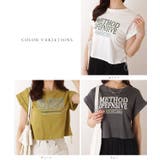 ドローストリング付き コンパクト 半袖 プリント Tシャツ | レースレディース | 詳細画像2