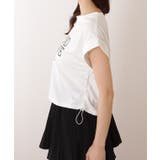 ドローストリング付き コンパクト 半袖 プリント Tシャツ | レースレディース | 詳細画像6