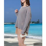 【3点セット】ダメージ ニット付き クロップド ラッシュガード セットアップ | レースレディース | 詳細画像5