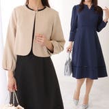 ノーカラー ジャケット付き キーネック | レースレディース | 詳細画像1