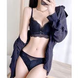 総レース 花柄 リボンノンワイヤー ブラ | レースレディース  | 詳細画像10 