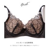 花柄 レース ノンワイヤー 3/4カップ ブラ&ショーツ | レースレディース | 詳細画像4