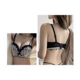 バイカラー レース ダブルストラップ ブラ&ショーツ | レースレディース  | 詳細画像11 