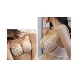 フラワー 刺繍 ノンワイヤー 3/4ブラ&ショーツ | レースレディース  | 詳細画像18 