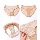 フラワー 刺繍 ノンワイヤー 3/4ブラ&ショーツ | レースレディース  | 詳細画像20 