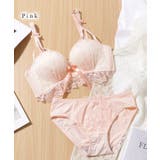 トリプルストラップ ノンワイヤー リボン レース ブラ&ショーツ | レースレディース | 詳細画像14