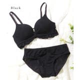 アンダーフリル リボン風 ノンワイヤー 3/4 ブラ&ショーツ | レースレディース | 詳細画像9