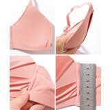 サテンリボン フロントホック シームレス 3/4 ブラ&ショーツ | レースレディース  | 詳細画像19 