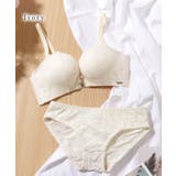 2WAY フロントボタン レーシィ 3/4 ブラ&ショーツ | レースレディース | 詳細画像17