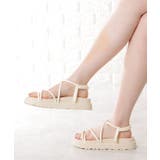 ナローストラップ厚底サンダル | レースレディース  | 詳細画像12 