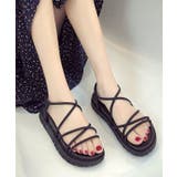 ナローストラップ厚底サンダル | レースレディース  | 詳細画像5 