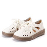 カットアウト レースアップ 厚底 スニーカー サンダル | レースレディース  | 詳細画像1 