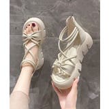 ナロー ストラップ ハイカット 厚底 コンフォート サンダル | レースレディース  | 詳細画像14 