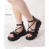 ナロー ストラップ ハイカット 厚底 コンフォート サンダル | レースレディース  | 詳細画像3 