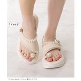 パールライン バックストラップ 厚底 トング サンダル | レースレディース | 詳細画像8