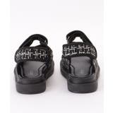 ビジュー付き ミックスツイード コンフォート 厚底 サンダル | レースレディース  | 詳細画像16 