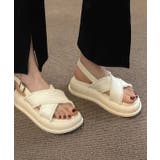 クロス フリンジ バックストラップ コンフォート サンダル | レースレディース  | 詳細画像13 