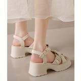 クロス シュシュ ベルト 厚底 ストラップ サンダル | レースレディース | 詳細画像11