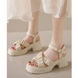 クロス シュシュ ベルト 厚底 ストラップ サンダル | レースレディース | 詳細画像9