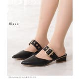 フェイクレザー ポインテッド スタッズ ミュール サンダル | レースレディース  | 詳細画像3 