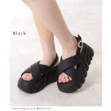 クロス バンド 厚底 ストラップ サンダル | レースレディース  | 詳細画像3 