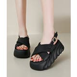 クロス バンド 厚底 ストラップ サンダル | レースレディース  | 詳細画像4 