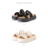 ソフト ギャザー ストラップ コンフォート フラット サンダル | レースレディース  | 詳細画像2 