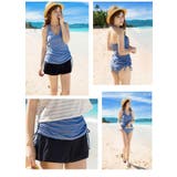 ボーダー柄 カバーアップ 水着 | レースレディース | 詳細画像9