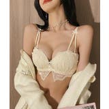 バタフライ レース ノンワイヤー ダブルストラップ ブラ&ショーツ | レースレディース  | 詳細画像18 