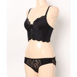 レーシィ スカラップ ビスチェ風 脇高 ブラ&ショーツ | レースレディース | 詳細画像12