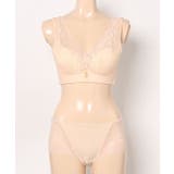 Vネック チャーム付き レーシィ ソフト ノンワイヤー ブラ&ショーツ | レースレディース | 詳細画像18