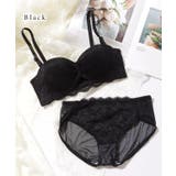 2WAY 花柄 レース カットアウト 1/2 ブラ&ショーツ | レースレディース  | 詳細画像10 