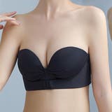 2WAY ストラップ ダブルホック シームレス 1/2 ブラジャー | レースレディース | 詳細画像1