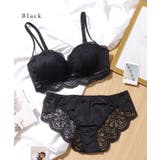 スカラップ レーシィ 脇高 ボリュームアップ ブラ&ショーツ | レースレディース  | 詳細画像9 